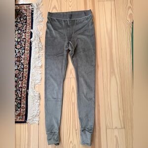 SKIMS Gray Velour Leggings